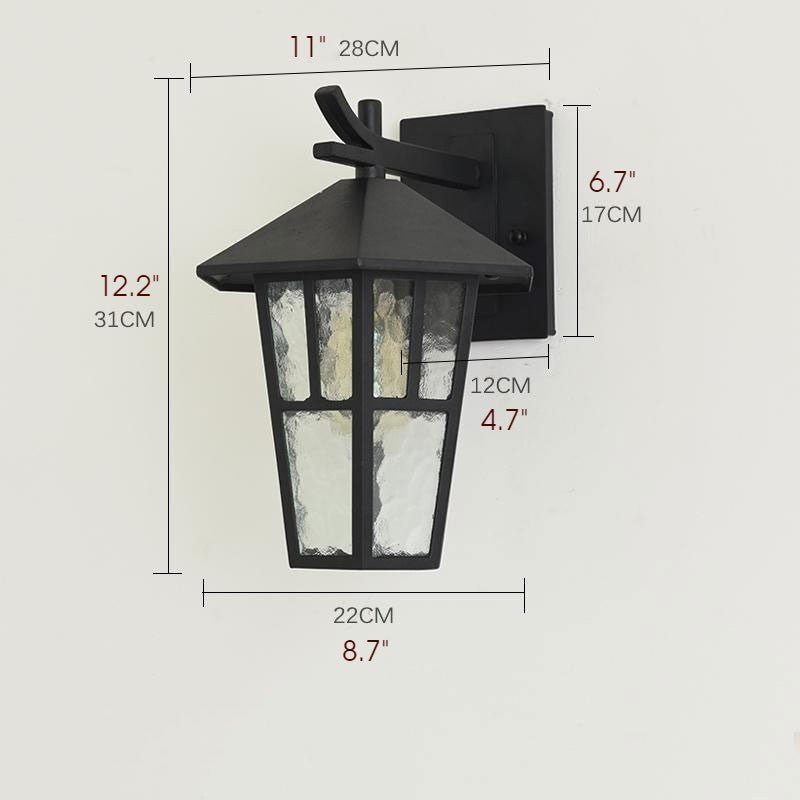 Modern Outdoor Loft Wall Lamp for Courtyard, Porch, Balcony