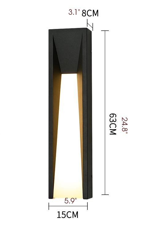 Modern Outdoor LED Waterproof Wall Lamp for Courtyard, Balcony