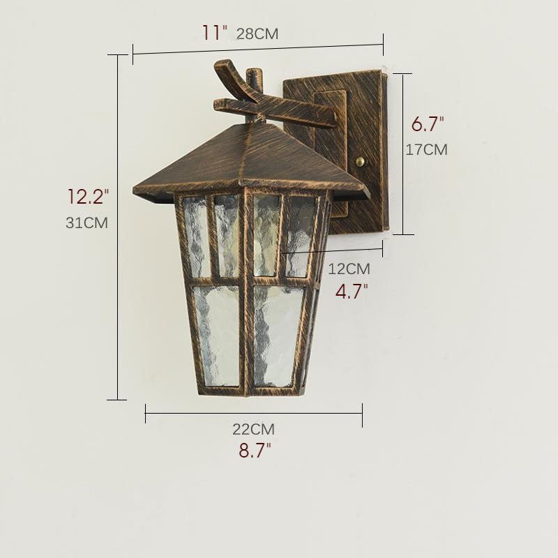 Modern Outdoor Loft Wall Lamp for Courtyard, Porch, Balcony