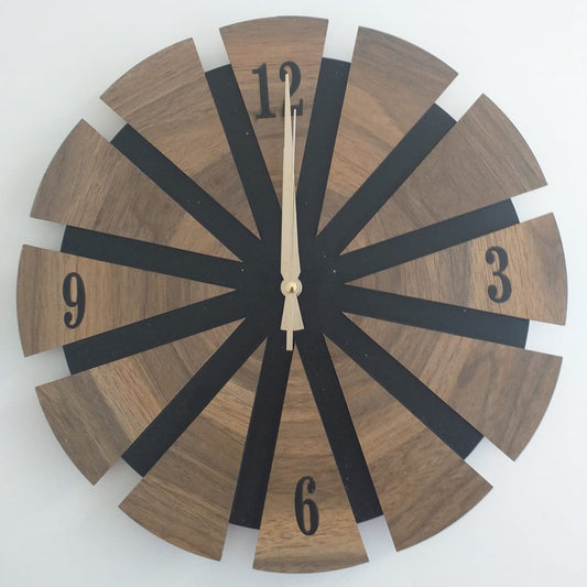 Wooden Layer Wall Clock Decor