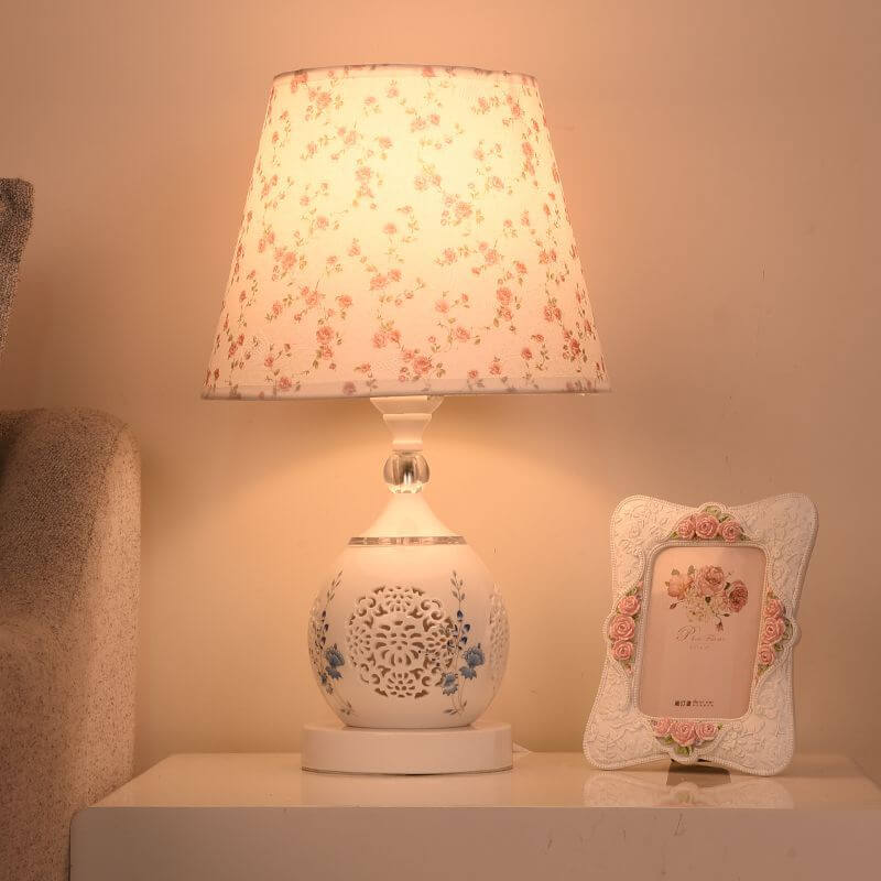 Blue And White Porcelain Ceramic Table Lamp