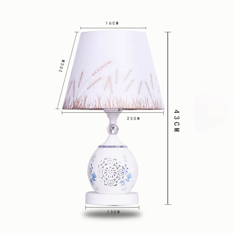 Blue And White Porcelain Ceramic Table Lamp