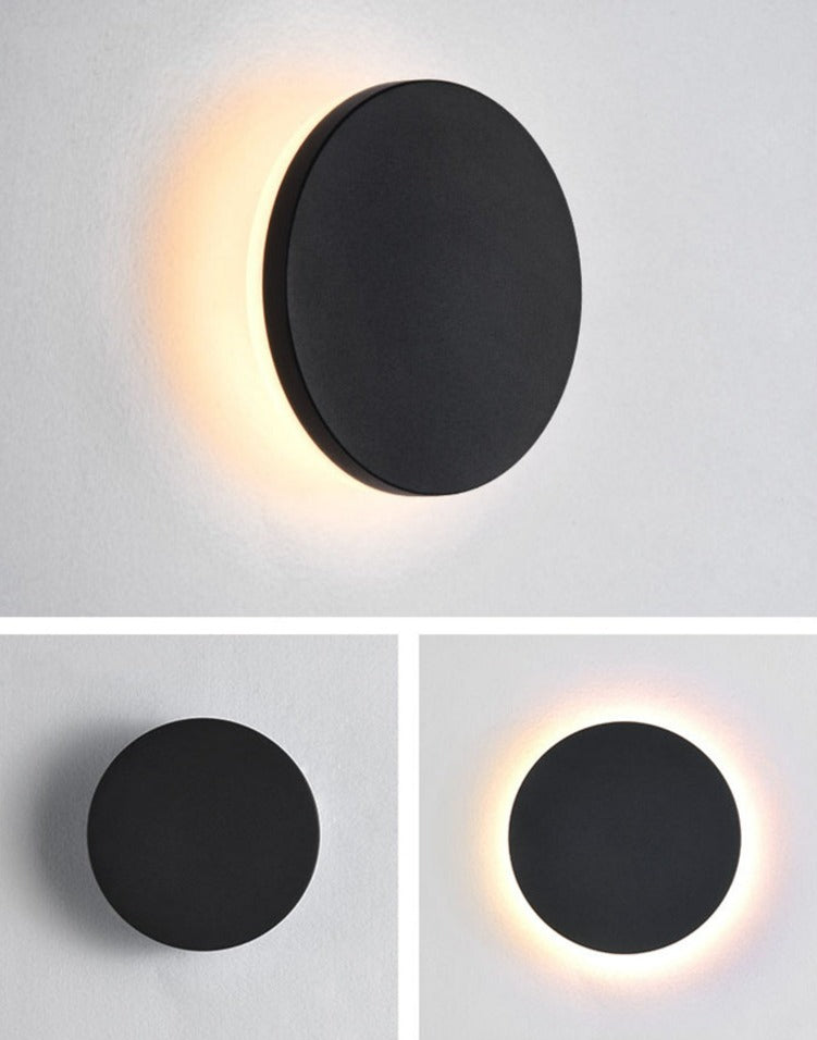 Modern Outdoor Wall LED Disc Lights