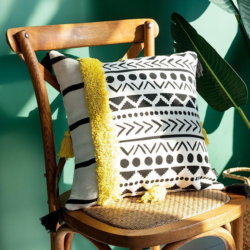 Tribal Tufted Cushion Cover - Nordic Side - New