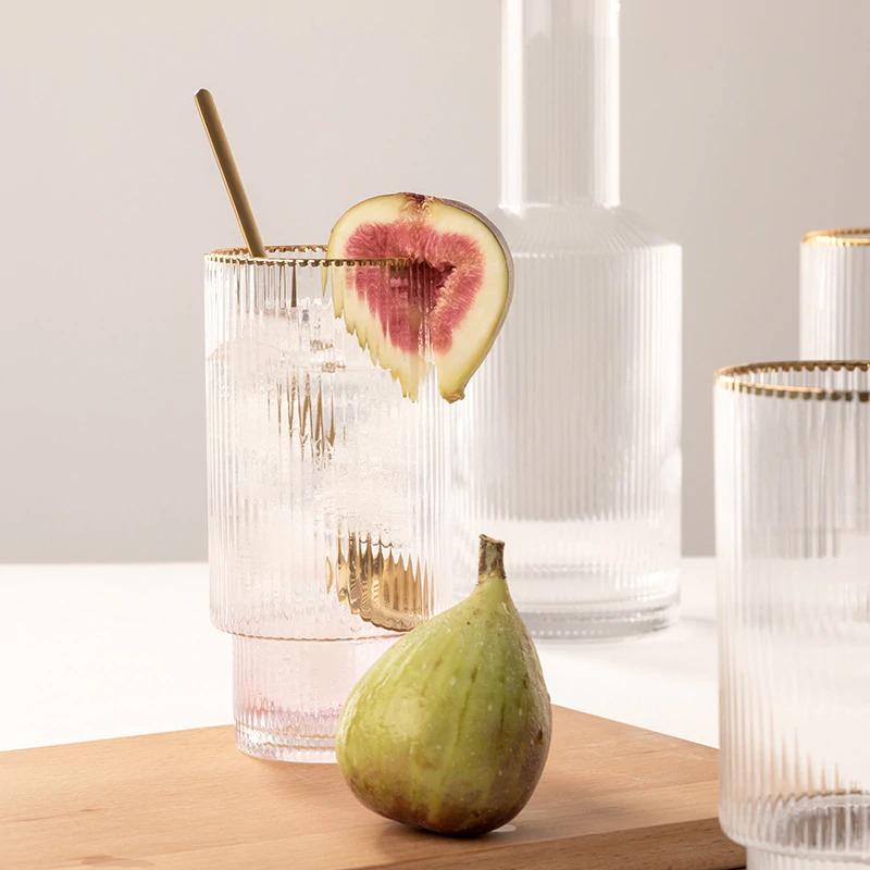 Premium Gold-Plated Italian Highball Glass