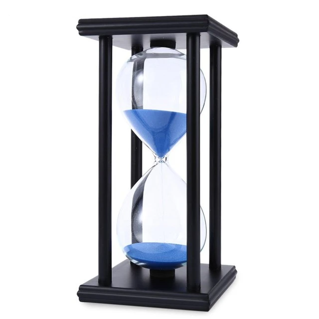 Wooden Frame Sand Hourglass Decor