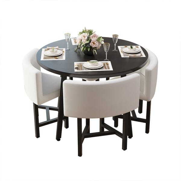 NYRA Round Dining Table Set for 4