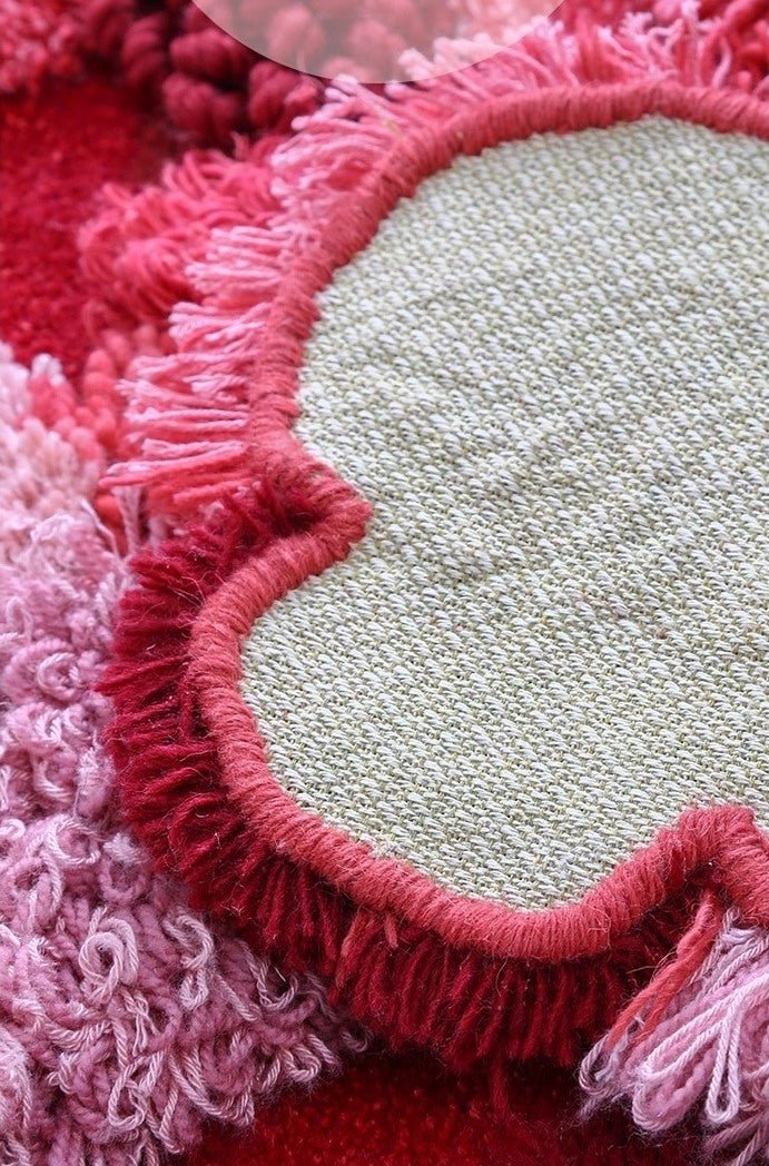 Blossom handmade 3D pattern wool and tufting area rug