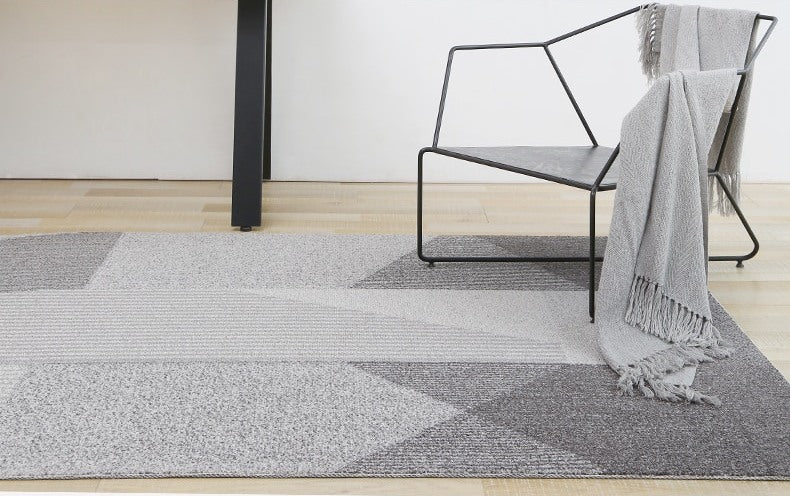 Unique bridge shaped post-modern living room area rug