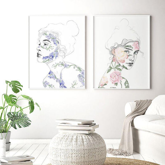 Botanical Babe Print Collection - Nordic Side - Art + Prints, not-hanger