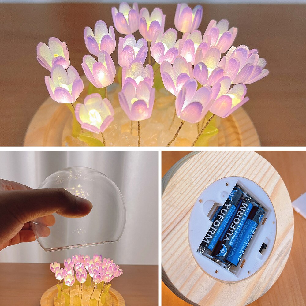 Artificial Flower Night Light