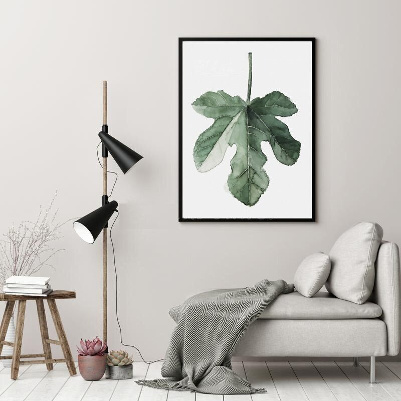 Tropical Green Leaves Wall Art