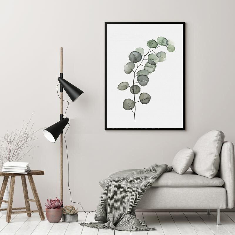 Tropical Green Leaves Wall Art