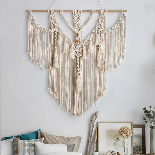 Woven Boho Macrame Tapestry