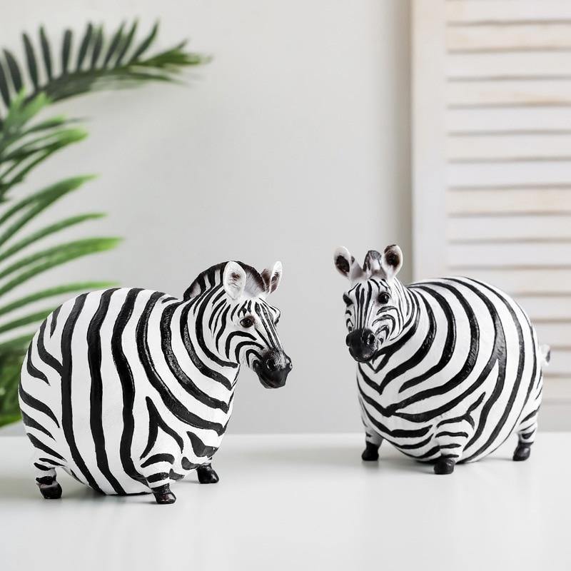 Chubby Zebra Figurine - Nordic Side - zebra