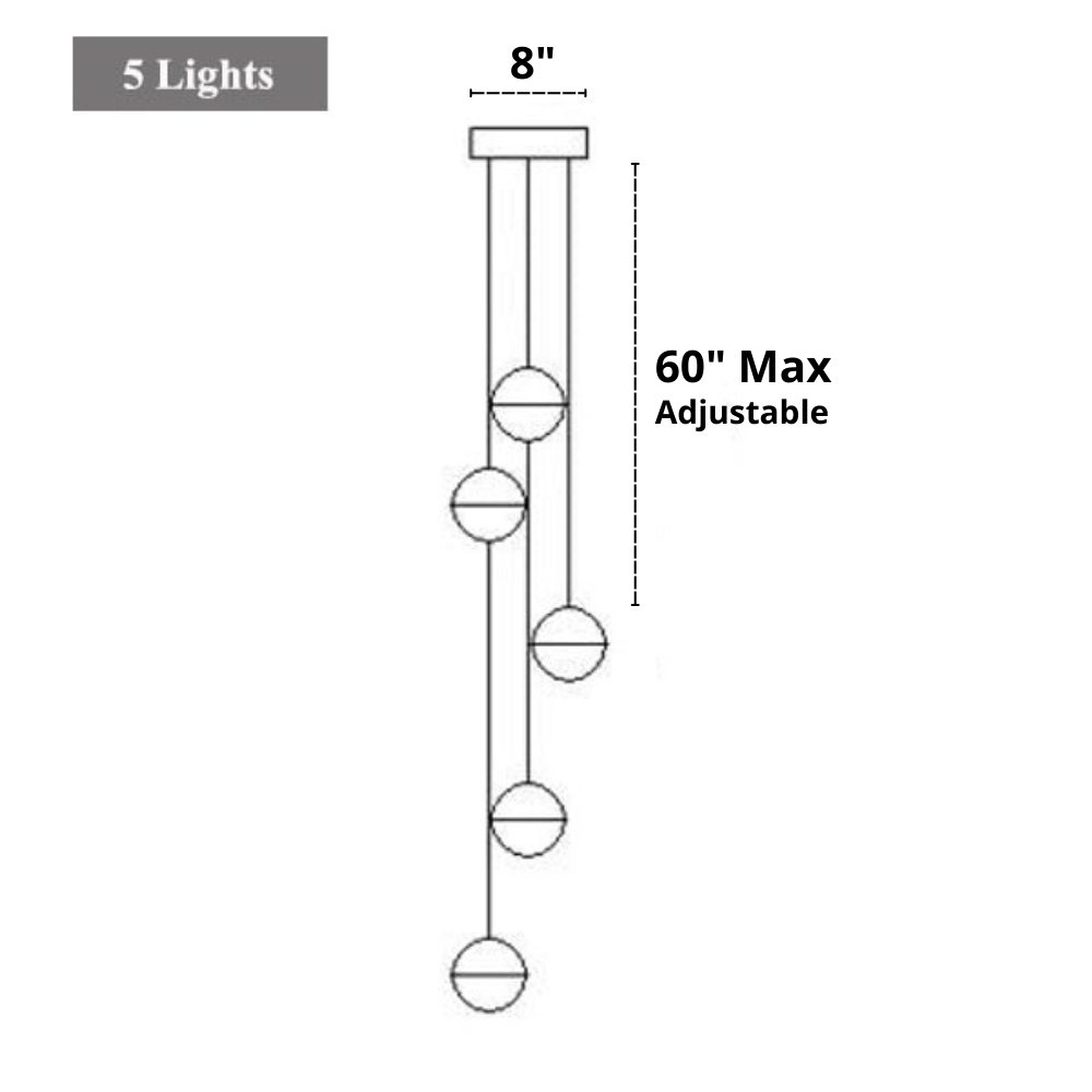 Tarus - Modern Multi-Bulb Chandelier