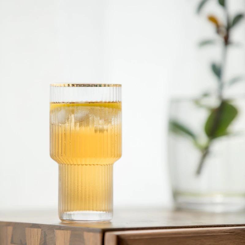 Premium Gold-Plated Italian Highball Glass