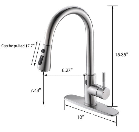 Touchless Smart Sensor Kitchen Faucet