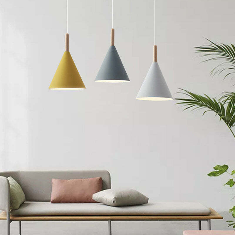 Modern Style Color Cone Ceiling Light