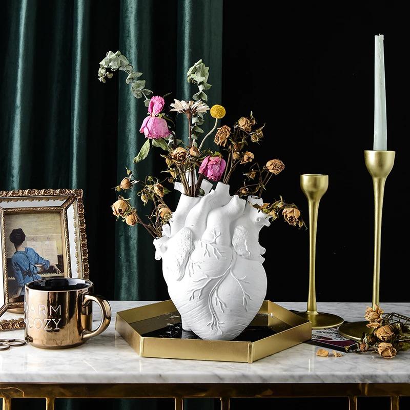 Blooming Heart-Shaped Bud Vase