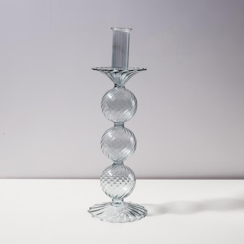 Crystal Modern Glass Candlestick Holder