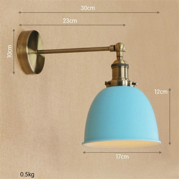 Modern Style Colorful Metal Wall Light