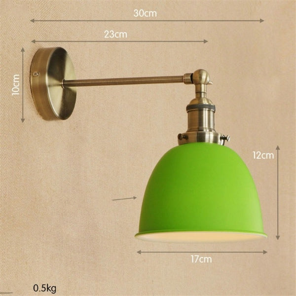 Modern Style Colorful Metal Wall Light