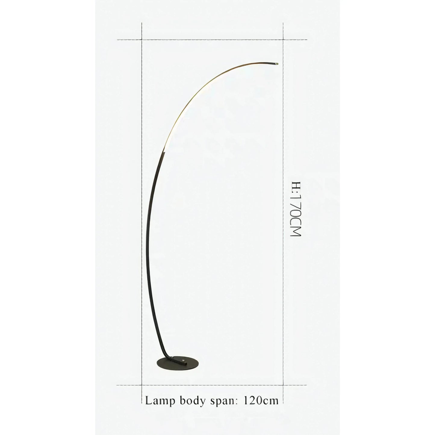 Crescent Modern Crescent Floor Lamp