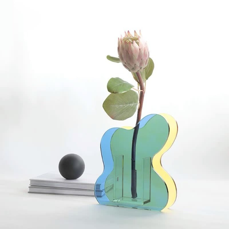 Vivid Acrylic Vase Decor Piece