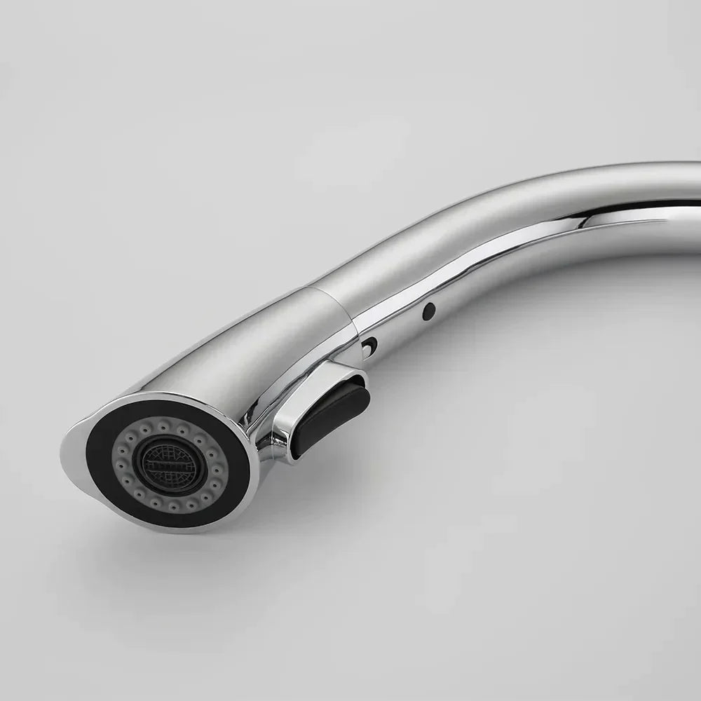 Nate - Retractable Curved Modern Kitchen Faucet