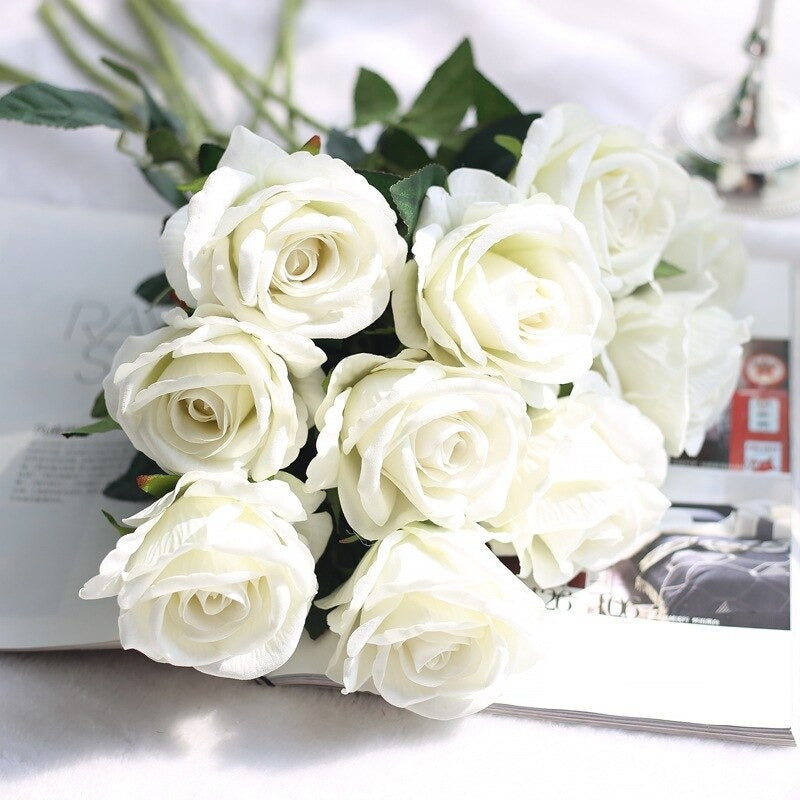 Artificial Rose Bouquet (10pcs)