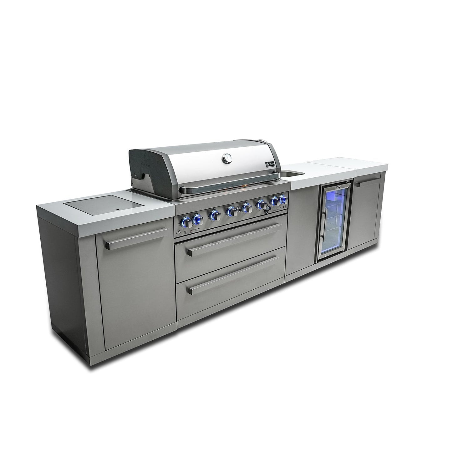 Mont Alpi 805 BBQ Grill Island with Beverage Center - MAi805-BEV