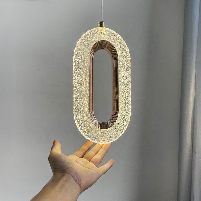 Modern Led Oval Pendant Light