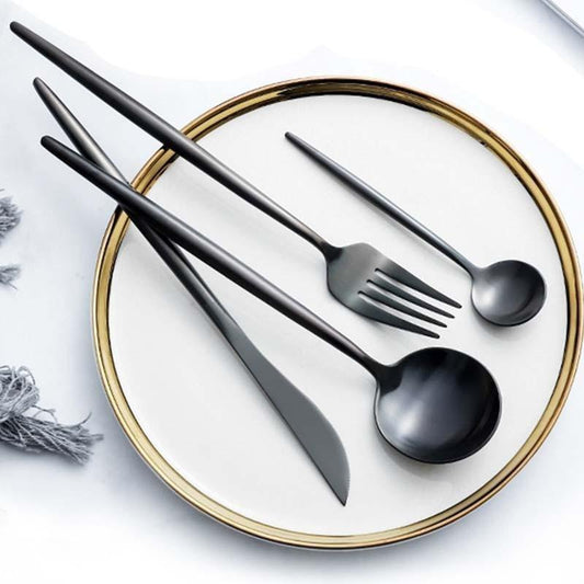 Maison Black Cutlery Set