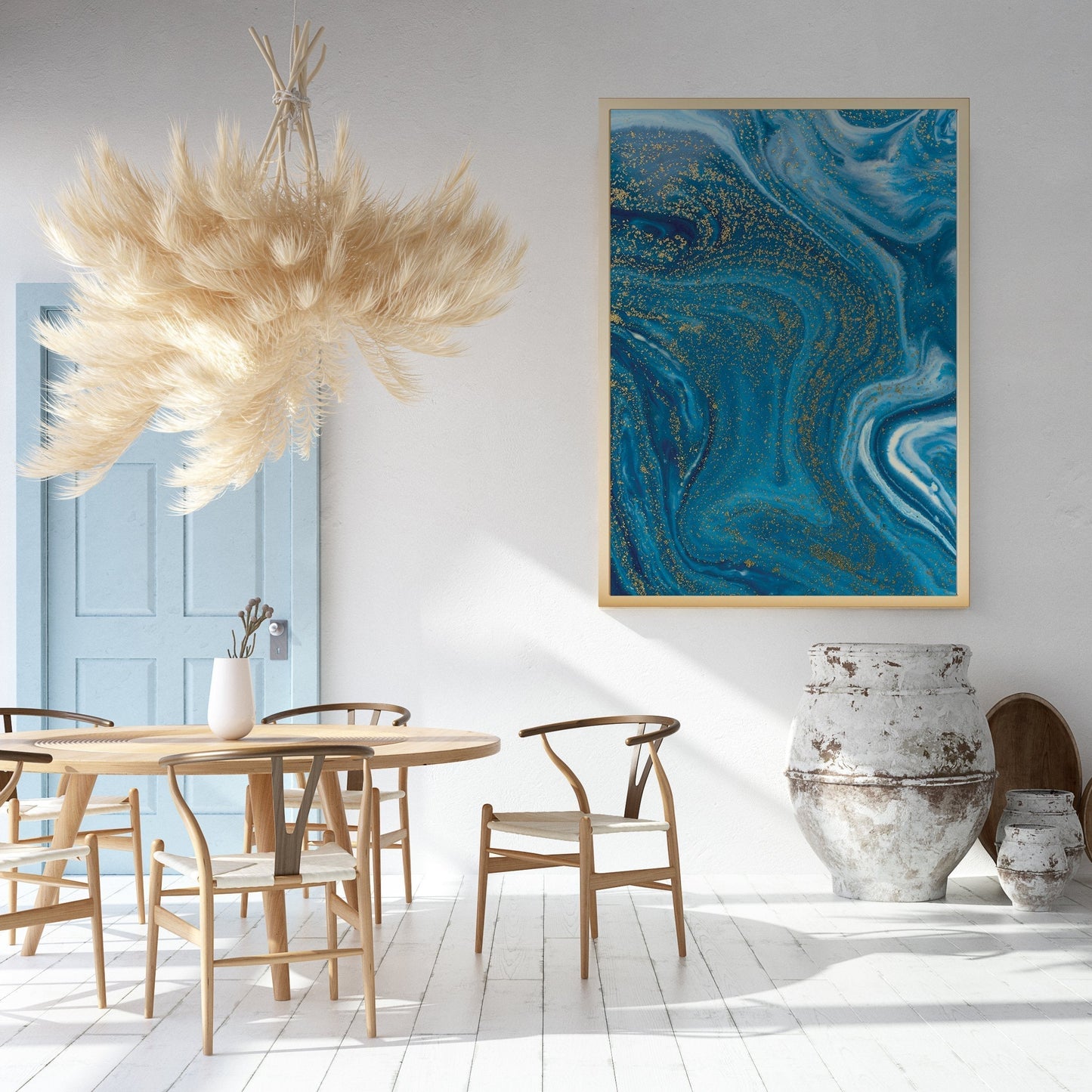 Ocean Marble Prints - Nordic Side - Art + Prints, not-hanger