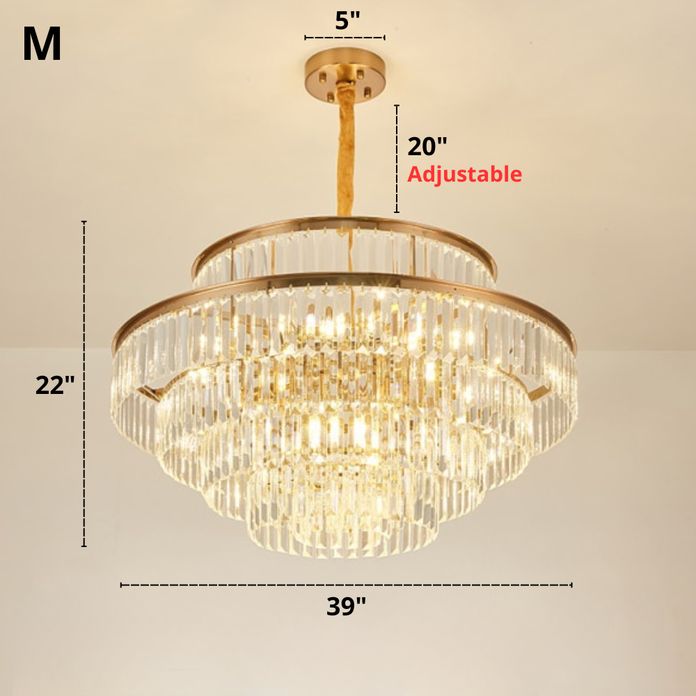 Modern Glass Crystal Chandelier