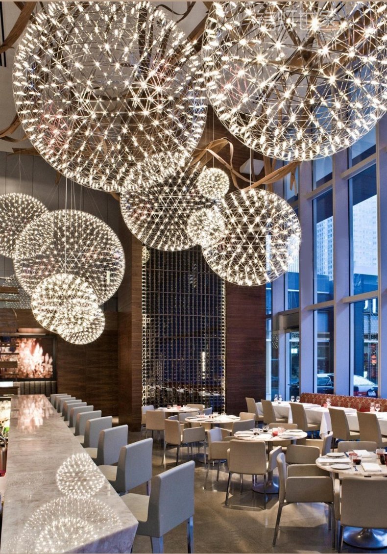 Modern Spark Ball Chandelier Decor