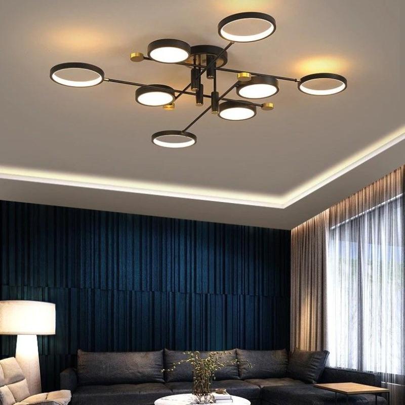 Cayuco Geometric Ceiling Light - Multi-Layer Design