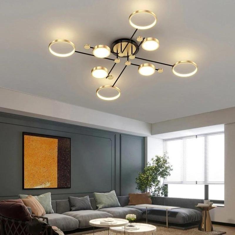 Cayuco Geometric Ceiling Light - Multi-Layer Design