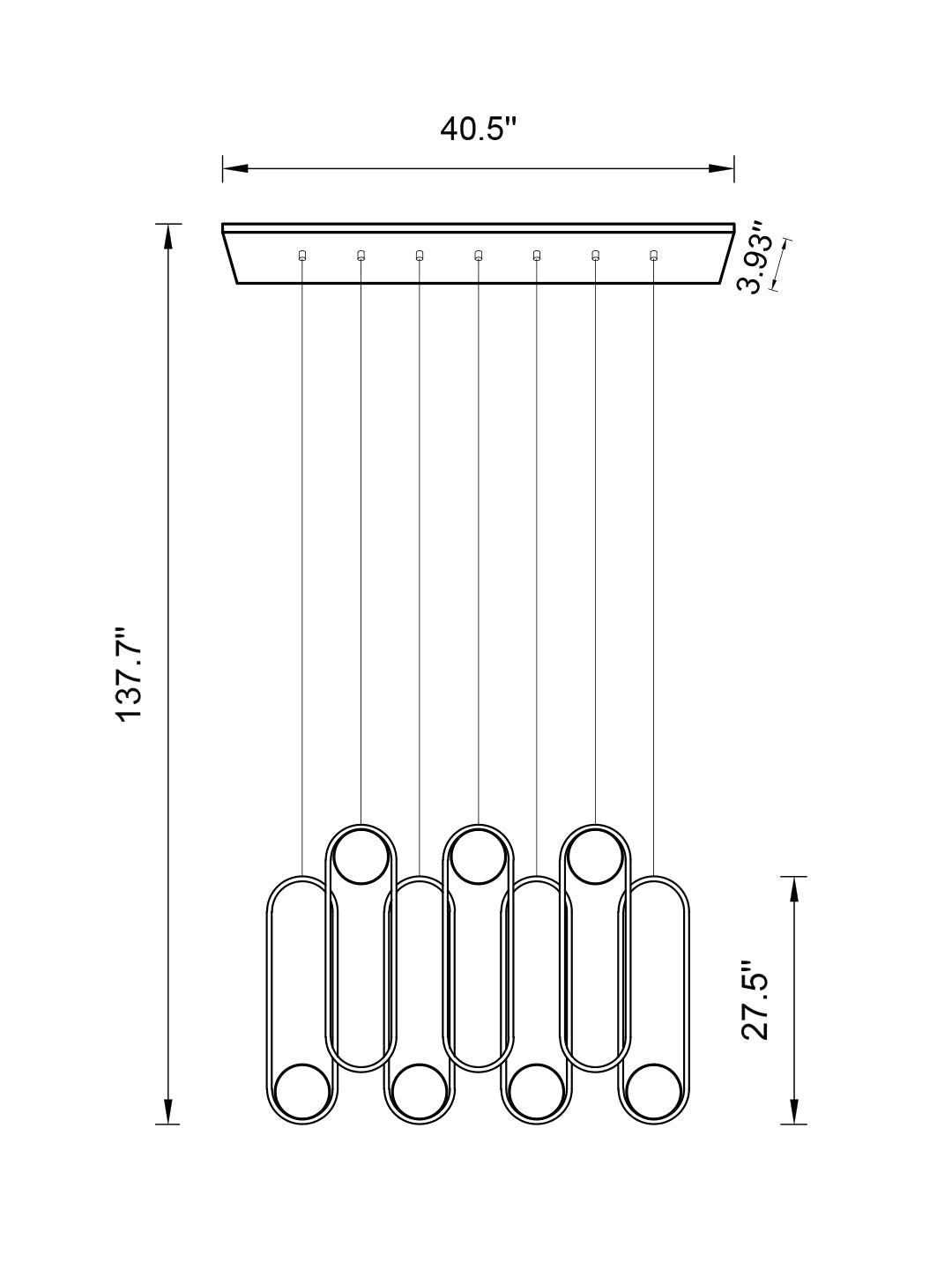 Modern Minimalist Chandelier