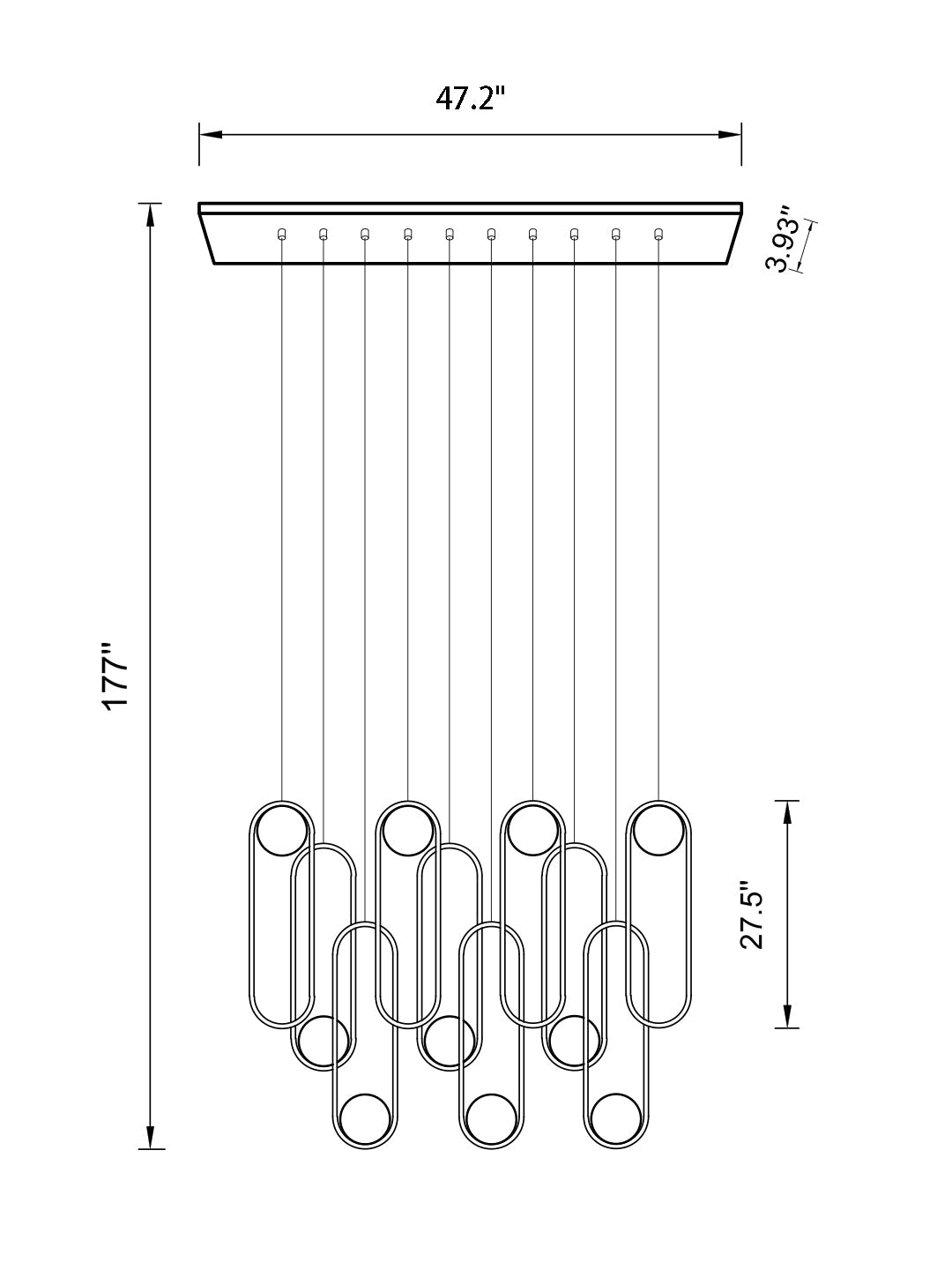 Modern Minimalist Chandelier