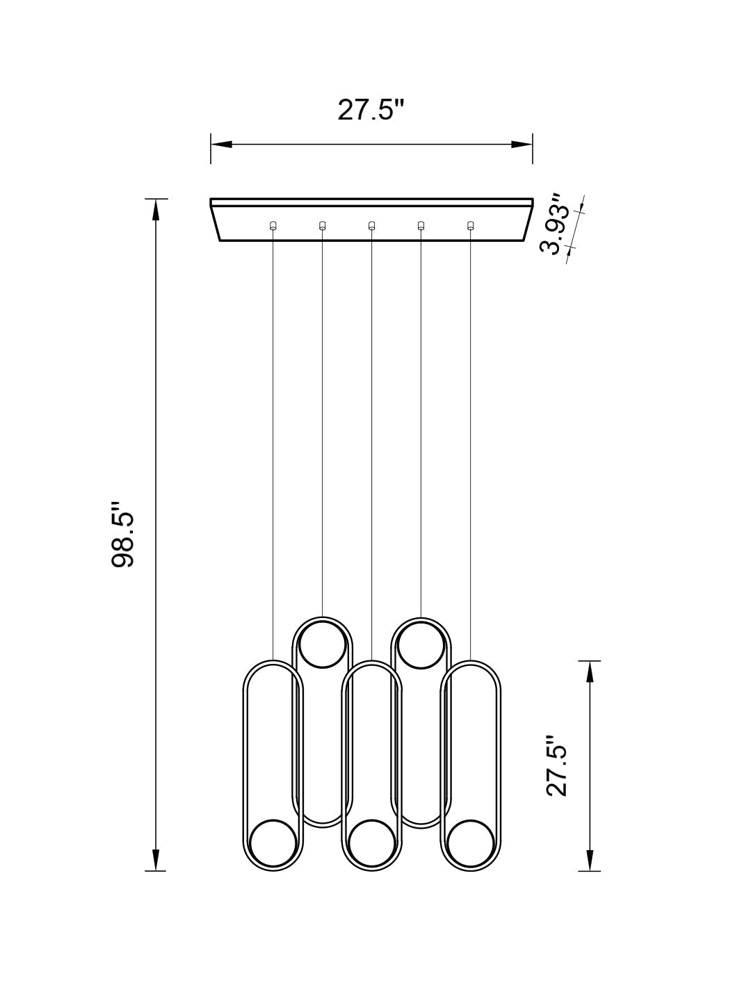 Modern Minimalist Chandelier