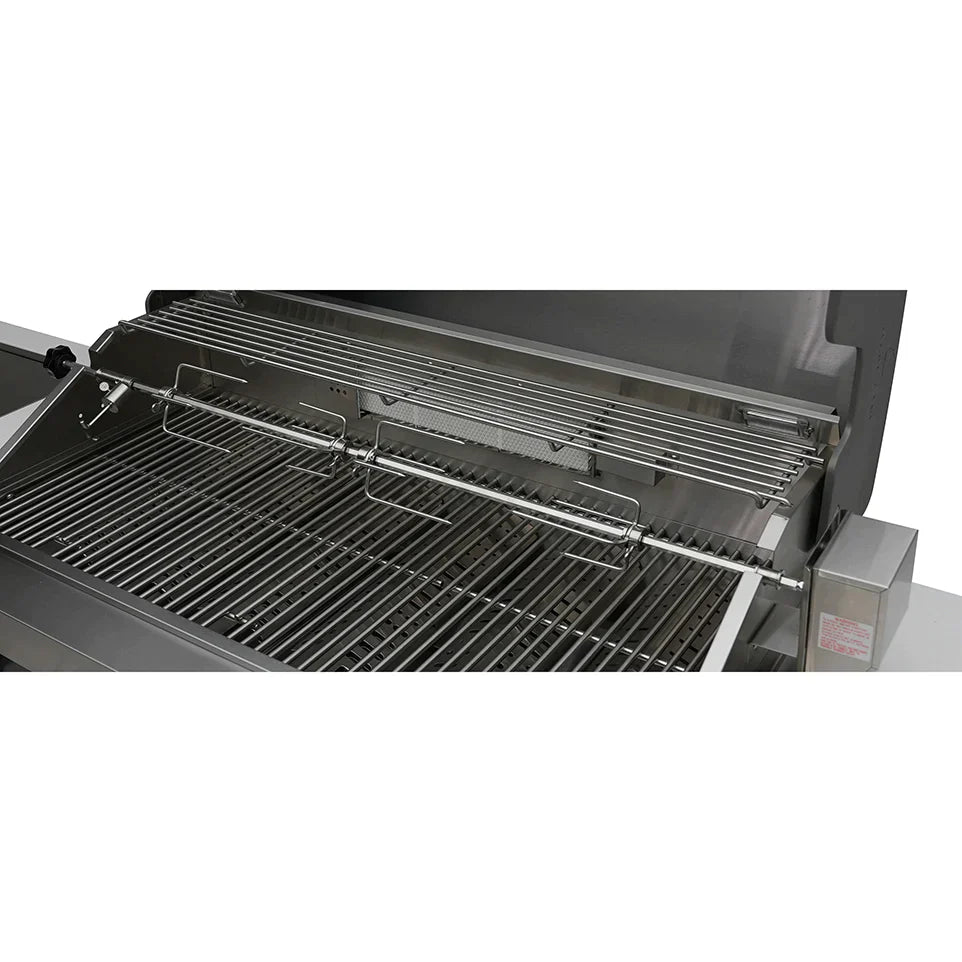 Mont Alpi 400 Deluxe BBQ Grill Island with Kegerator & Fridge Cabinet - MAi400-DKEGFC