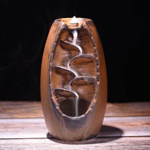 Waterfall Backflow Incense Holder Decor