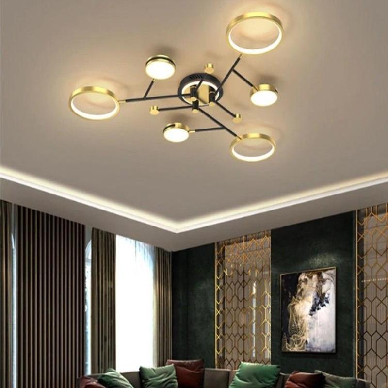 Cayuco Geometric Ceiling Light - Multi-Layer Design