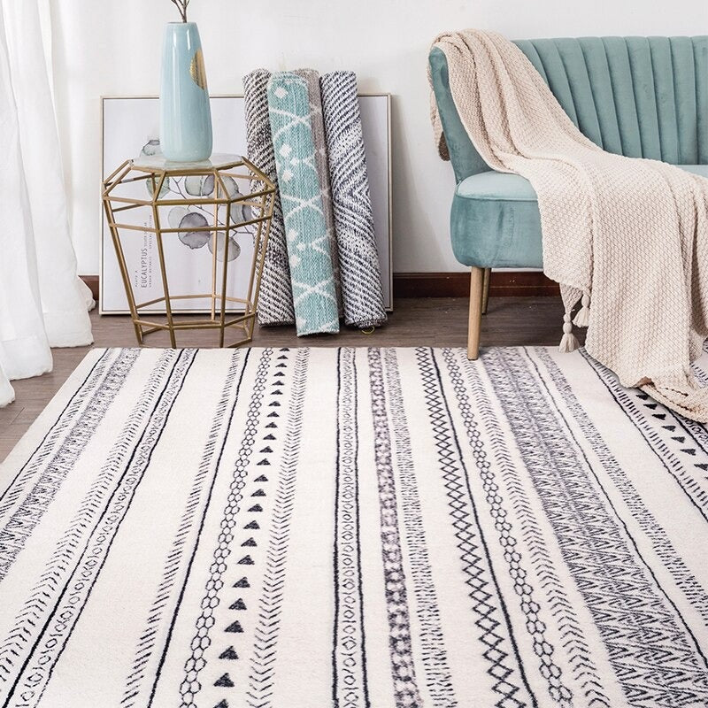 Belconnen Nordic Stripe Daisy Rug