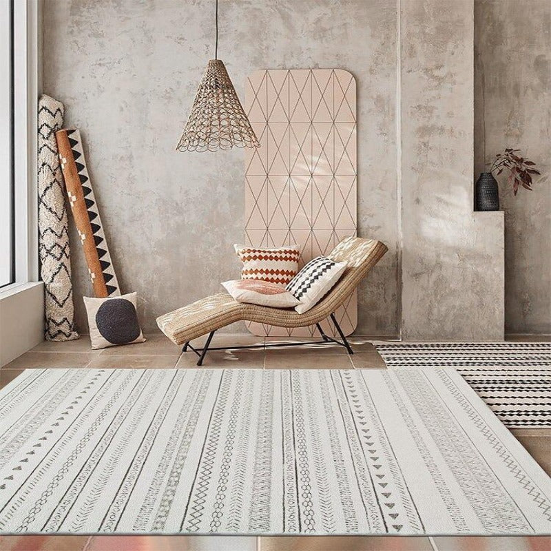 Belconnen Nordic Stripe Daisy Rug