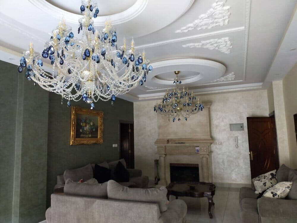 Ocean Crystal Chandelier Fixture