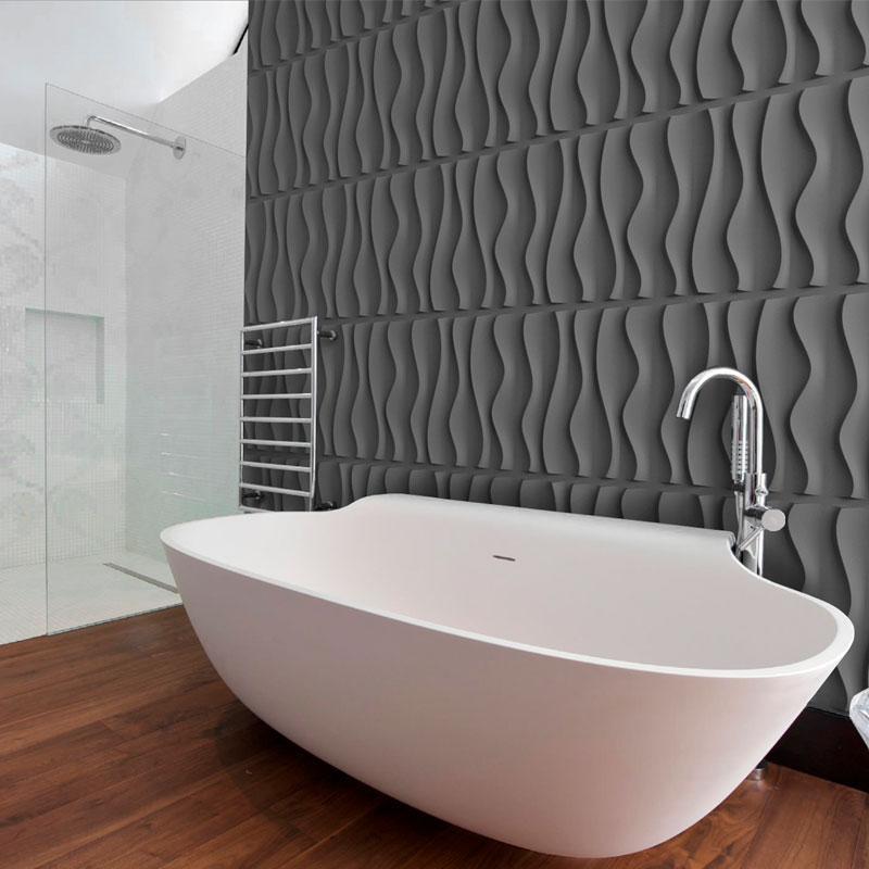 Waves: Nordvian 3D Wall Panel Form - 12-unit Box - Nordic Side - Wall, Walls