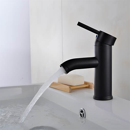 Black Matte Stainless Steel Faucet | Bathroom Fixtures | NordicAbode.com